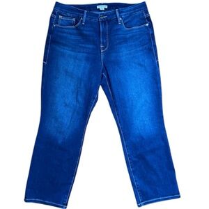 Good American High Waist Crop Skinny Jeans SIZE 15